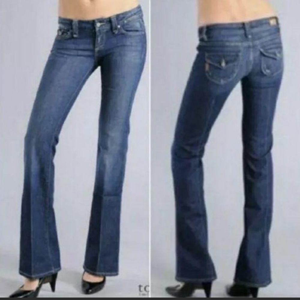 Paige Pico Lowrise Bootcut Denim Jeans Size 30